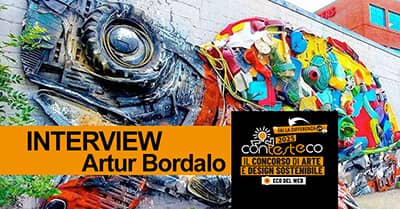 La street art di riciclo creativo dell’artista Artur Bordalo