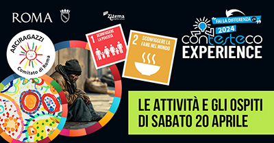Il programma e gli ospiti di Contesteco Experience di Sabato 20 Aprile